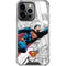 DC Comics Superman Super Speed Flying Over City iPhone 14 Pro Clear Case